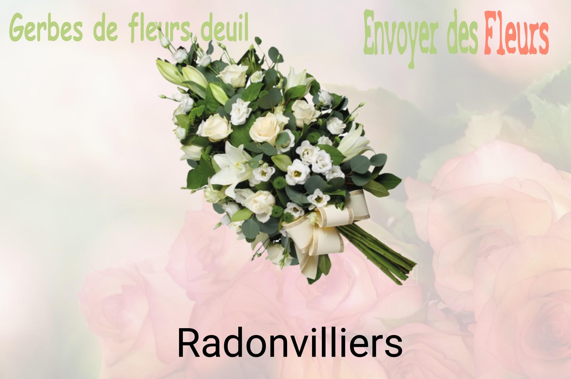 Gerbe de fleurs de deuil livrée à Radonvilliers